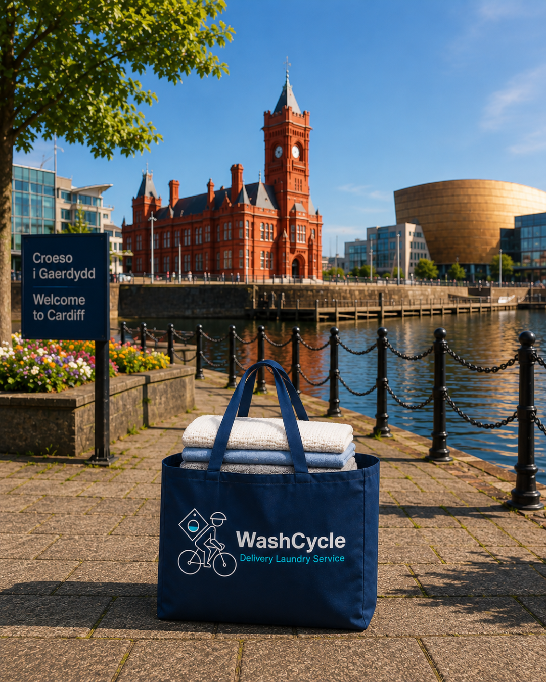 Sunny Cardiff Wash Cycle 1