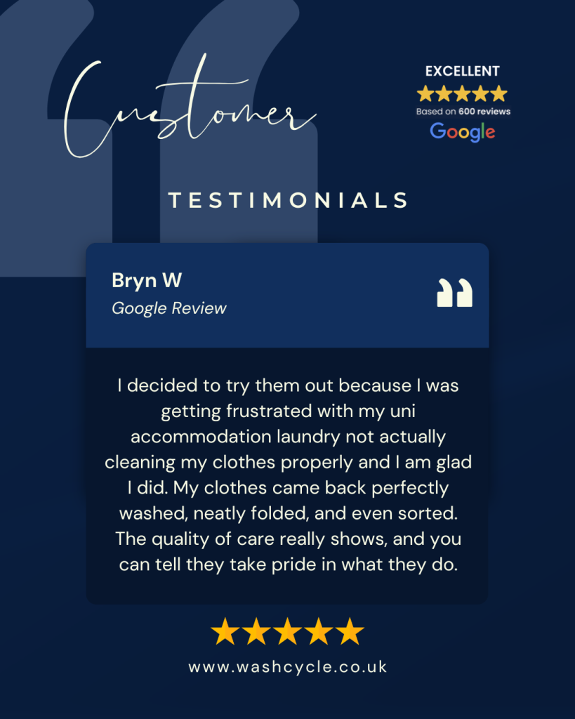Wash Cycle Reaches 600+ 5-Star Reviews: Cardiff’s Most Trusted Laundry Service 4 3