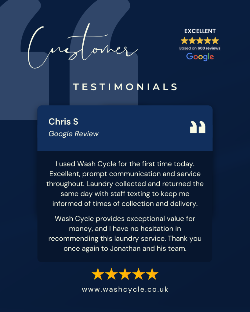 Wash Cycle Reaches 600+ 5-Star Reviews: Cardiff’s Most Trusted Laundry Service 3 4